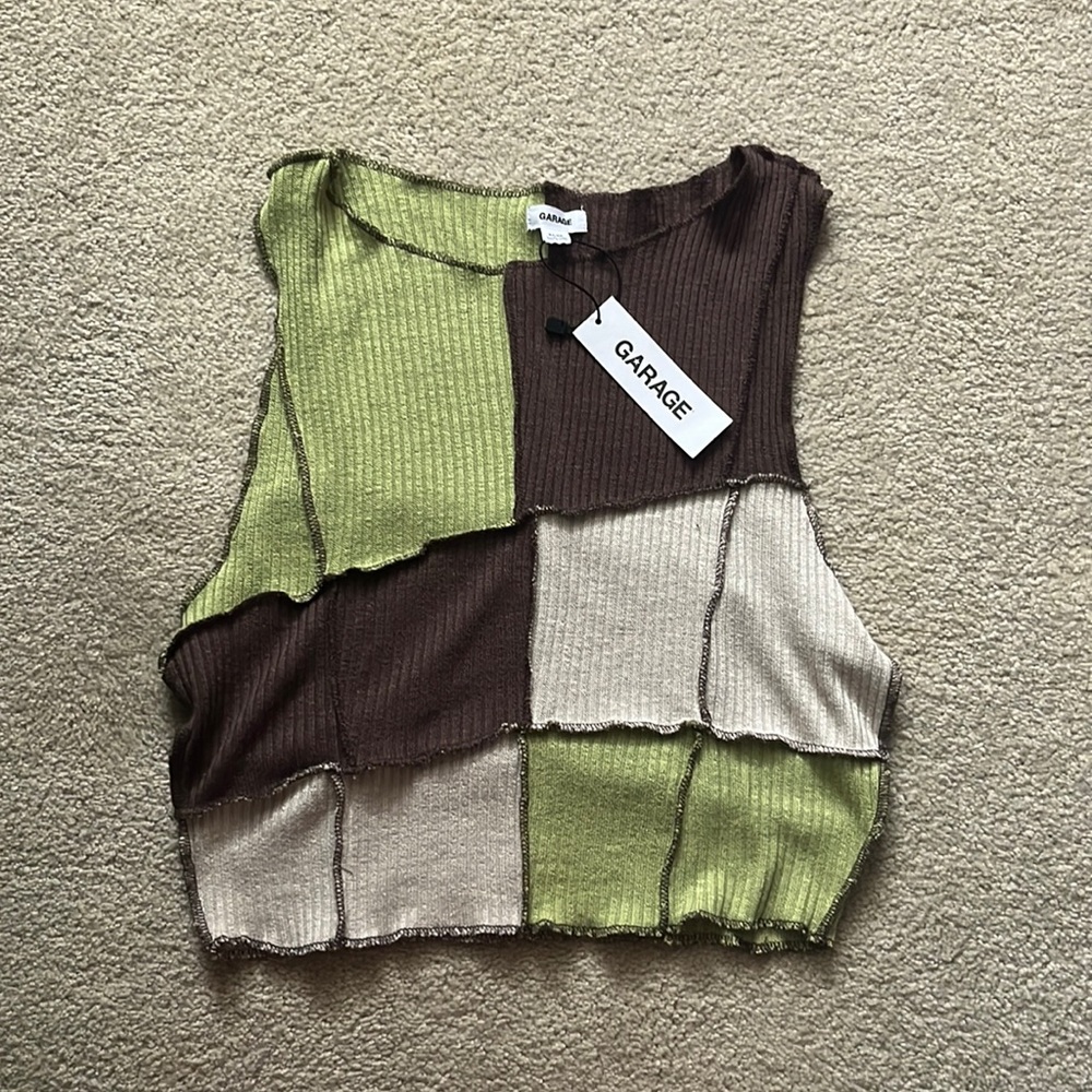 Garage ribbed tank top